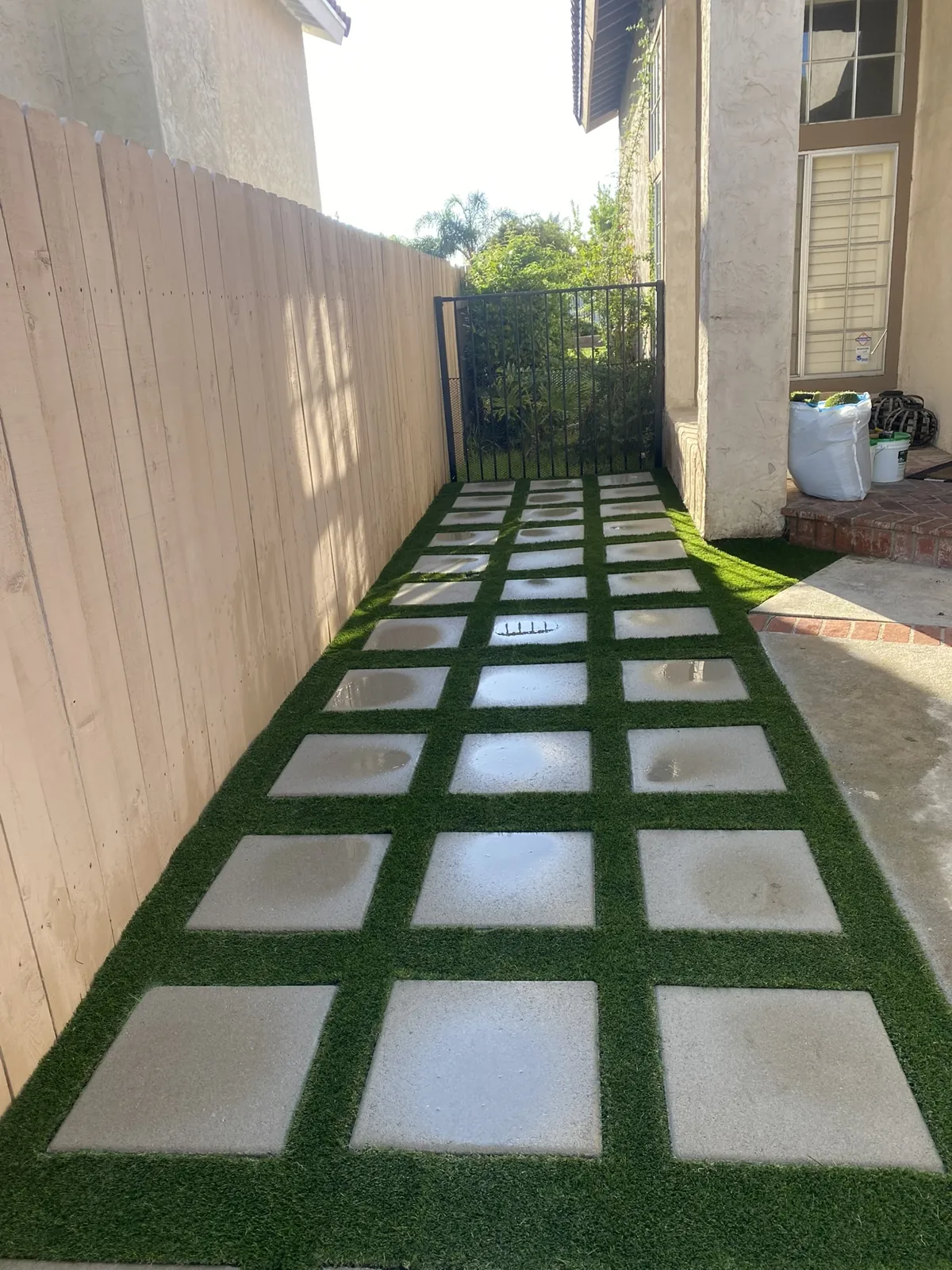Stepping-Stone Side Yard